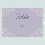 Elegant Lavender with White Swirls Wedding cards