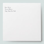 Elegant Lavender with White Swirls Wedding envelopes