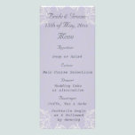 Elegant Lavender with White Swirls Wedding rack cards