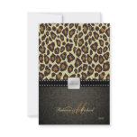 Elegant Leopard RSVP Card Custom Invites