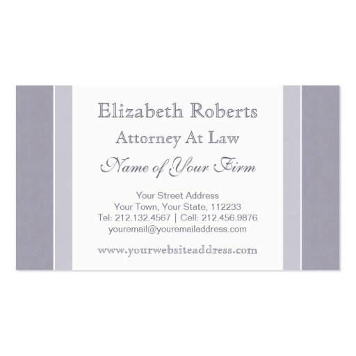 Elegant Light Blue and White Simple Professional Business Card Template (front side)