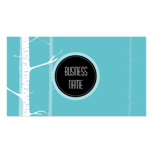 Elegant Light Forest Green Business Card (front side)