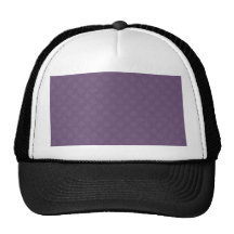 elegant light purple damask circles on purple back trucker hats