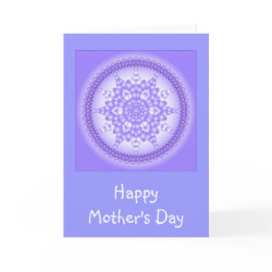Elegant lilac design for Mother's Day card