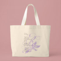 Elegant Lilac Dream Poem bags