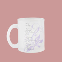 Elegant Lilac Dream Poem mugs