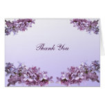 Elegant Lilacs Thank You Greeting Card