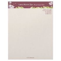 Elegant Lotus Business Letterhead by daphne1024 Elegant Lotus Business Letterhead