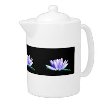 Elegant, lotus design tea pot