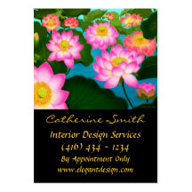 Elegant Lotus Floral Business Card