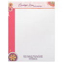 Elegant Lotus Motifs Business Letterhead letterhead