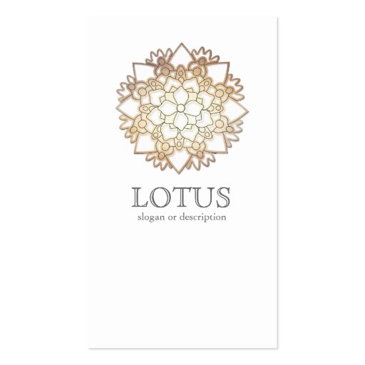 Elegant Lotus Women's Fashion Boutique White Business Card Templates