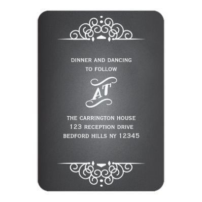 Elegant Love Chalkboard Wedding RSVP Response Card Personalized Announcement