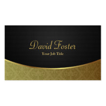 Elegant Luxury Black and Gold Damask Business Card