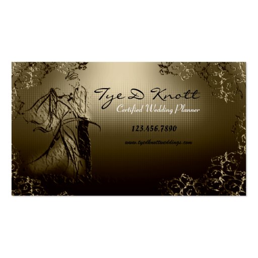 Elegant Married Couple Wedding Planner Business Cards