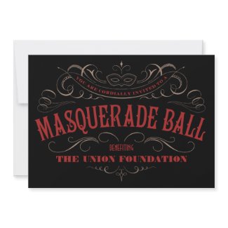 Elegant Masquerade Ball Invitations invitation