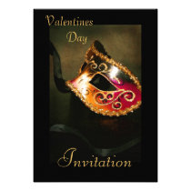 Elegant Masquerade Valentines Holiday Invitation