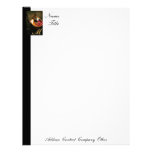 Elegant Masqurade Mask Monogram Letterhead
