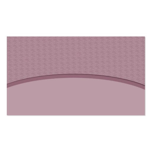 elegant mauve curve business card (back side)