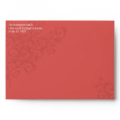 Elegant mauve flourish swirl customizable envelope envelope