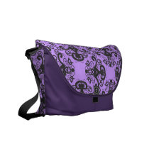 Elegant meditating Goddess pattern messenger bag messenger bags