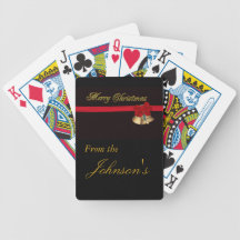 Elegant Merry Christmas Card Deck