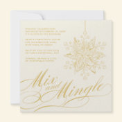 Elegant Mix & Mingle Holiday Party Invitation