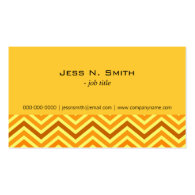 Elegant, modern, golden, sunny yellow chevron business card templates