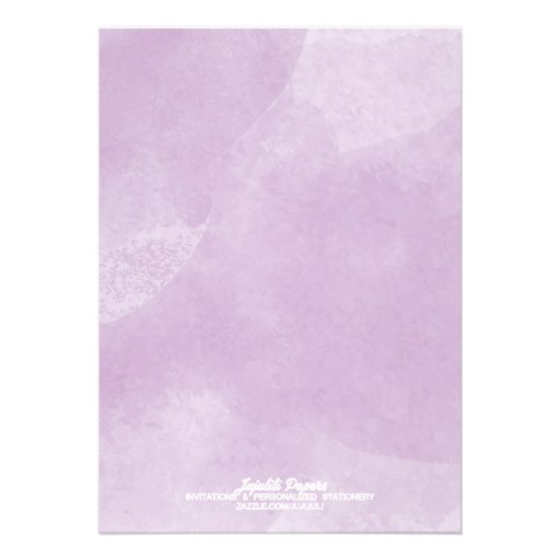 Elegant Modern Lavender Watercolor Bridal Shower Custom Announcements