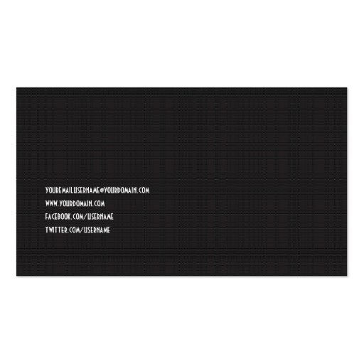 Elegant Modern Security Private Investigations Business Card Template (back side)