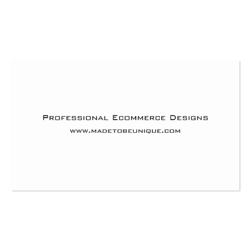 Elegant Monogram Business Card Template (back side)