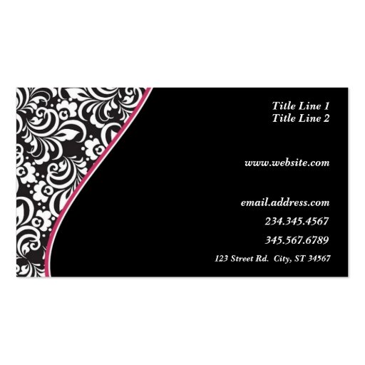 Elegant Monogram business - profile card Business Card (back side)