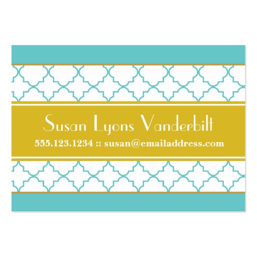 Elegant Monogram Chubby Calling Card Business Card Template (back side)