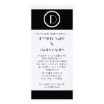 Elegant Monogram D Customizable Wedding Invitation