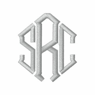 Elegant Monogram Initials Embroidered Shirt