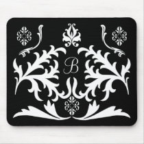 Elegant Monogram Mousepad