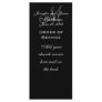 Elegant Monogram Wedding Church Service Program Rack Card Template