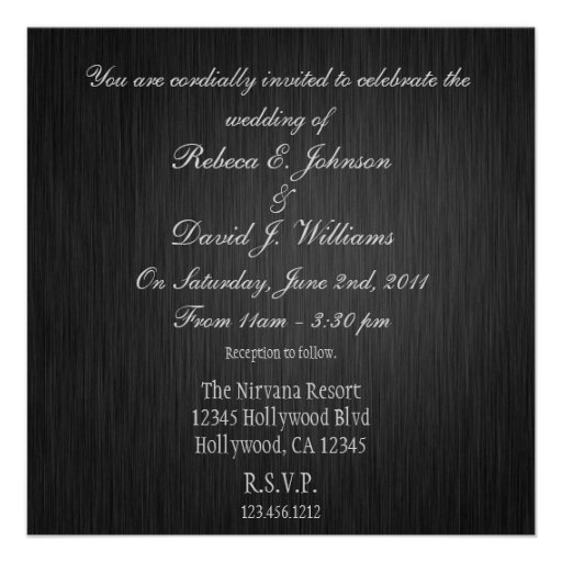 Elegant Monogram Wedding Invites