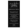 Elegant Monogram Wedding Menu Cards Custom Rack Cards