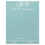 Elegant Monogrammed Letterhead Template