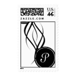 Elegant Monogrammed Postage
