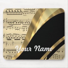 Elegant music sheet mouse pads