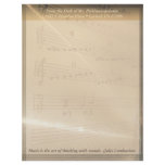 Elegant Music Teacher Haydn Quote Customized Letterhead