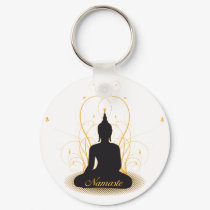 Elegant Namaste Buddha keychains by BuddhaGifts Elegant Namaste Buddha keychains