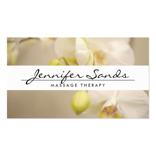 ELEGANT NAME with ORCHIDS Business Card