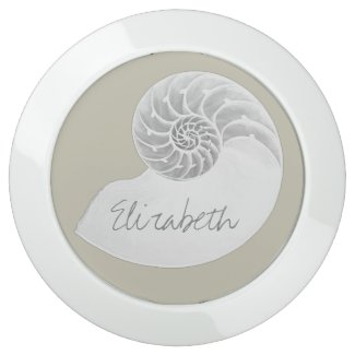 Elegant Nautilus Shell Personalized