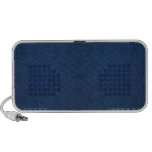 Elegant navy blue damask iPhone speaker
