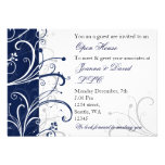 elegant navy Corporate party Invitation invitations