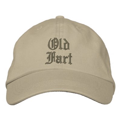 Elegant Old Fart Adjustable Cap Embroidered Baseball Cap by ohgeez