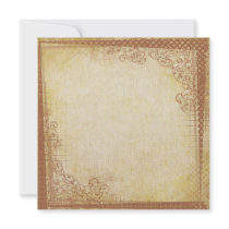 Elegant Old Worn VIntage Border Invitation